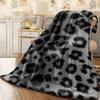 1 Black and White Spotted Leopard Print Blanket, Perfect for Office Naps, a Cozy Home Blanket, and an Excellent Gift for a Loved One