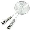 Reinforced Stainless Steel Colander Soup Spoon With Wooden Handle Fine Mesh Strainer Pot Frying Kitchen Convenience Small Tools