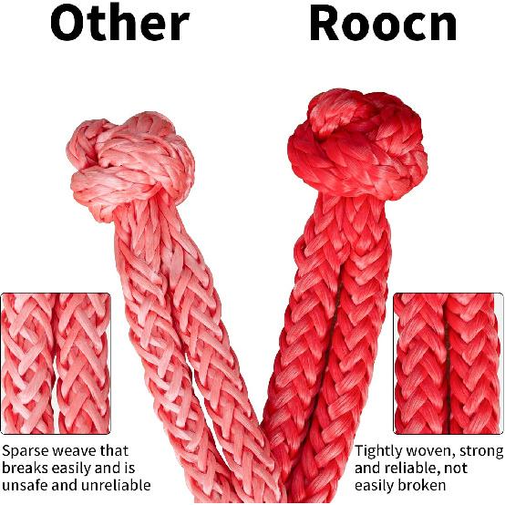 Soft Shackle,Synthetic Soft Shackle 0.8" X 24" Light Weight (56,000 LBS Breaking Strength) With Extra Sleeves For ATV Sailing SUV Off Road Towing