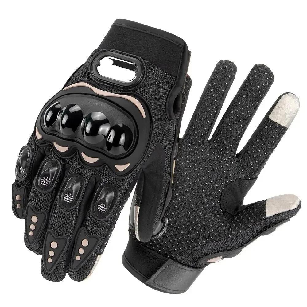 New Motorcycle Glove Breathable Bicycle Motorcycle Full Finger Guantes Motocross Motorbike Breath Mesh Touch Screen Racing Glove