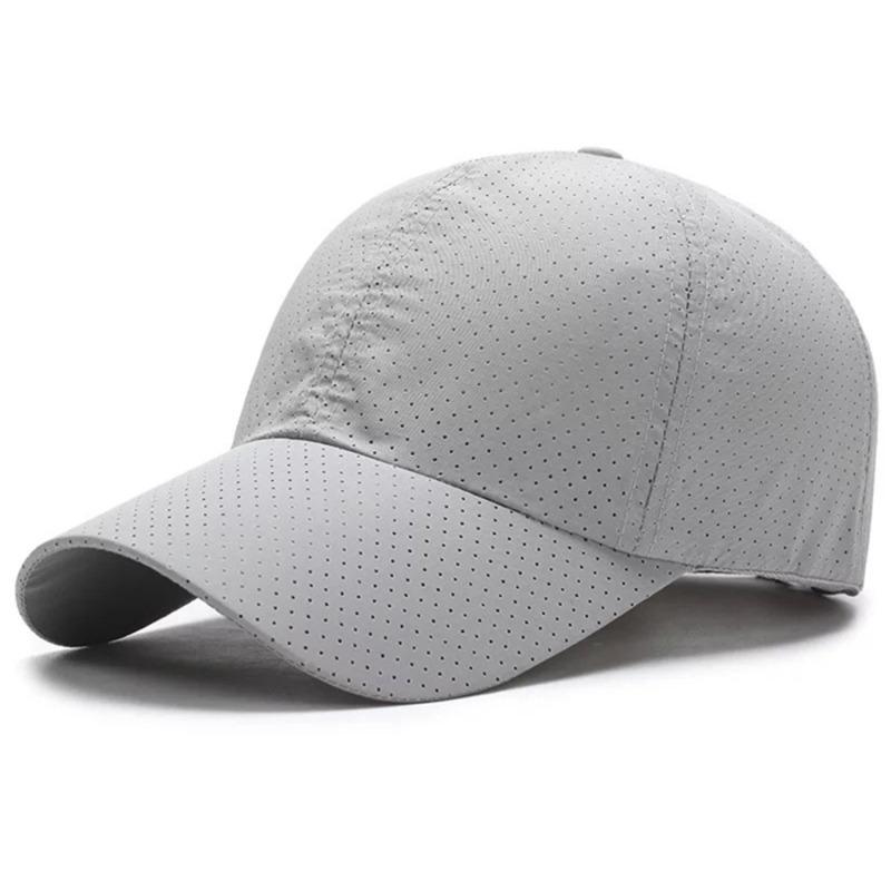 

Summer Quick Drying Baseball Cap for Men Cooling Breathable Mesh Sun Hat UV Protection Casquette Fishing Hats Women Sports Caps світло-сірий колір