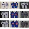 Jersey de Béisbol MLB New York Mets Unisex Bordado Ropa para Aficionados Número Personalizado 12 18 20 48
