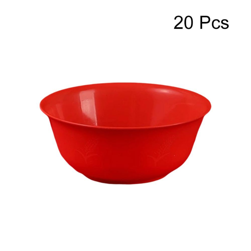 20PCS Heat-Resistant Party Bowl Rice Husks Picnic Bowl Ice Cream Bowl Fruits Bowl  Outdoor