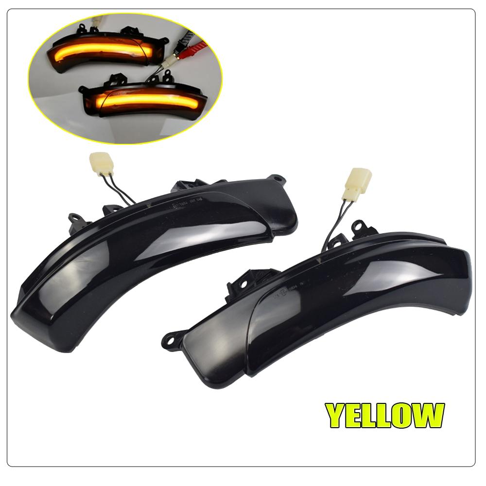 Left & Right Dynamic Led Side Wing Mirrors Turn Signal Light Indicator Lamp for Toyota iQ Camry Prius Prius+ Crown Mark X Avalon