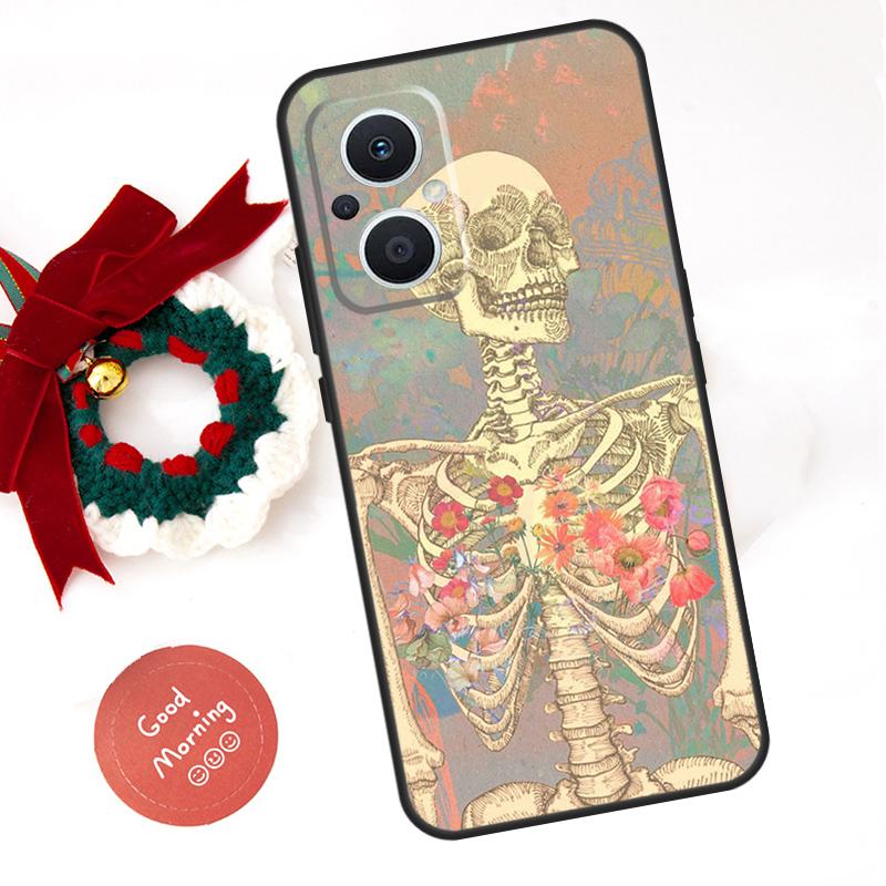 Gothic Fashion Skull Funda For OPPO Reno 13 F 14 10 11 12 Pro 12F 11F 14F 7 8 Lite OPPO Find X9 X8 X6 X5 Pro Case