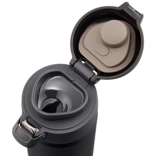 Orgo Stainless Steel One-Touch Mug Bottle, 600ml, Navy Black, MBS-600-NB