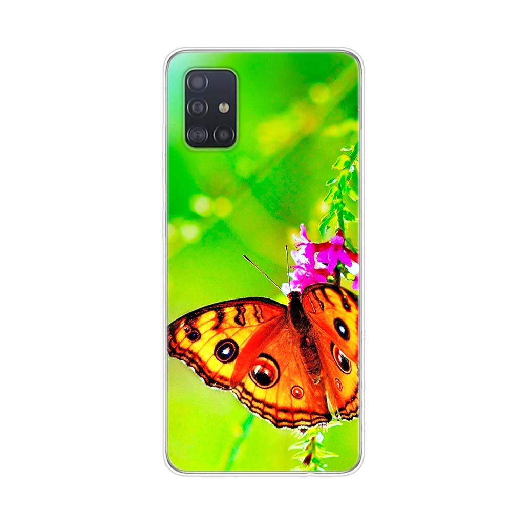 Cute Butterfly Fashion For Samsung Galaxy A01 A11 A12 A22 A21S A31 A41 A42 A51 A71 A32 A52 A72 A02S Soft Phone Case