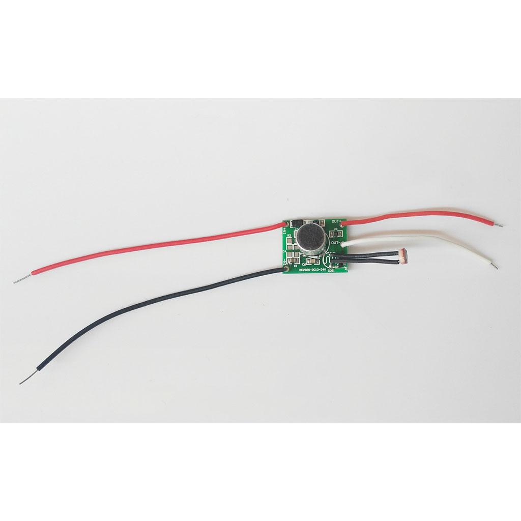 for Smart Sound/Light Control Sensor Switch Low Voltage Sound Activated Lamp Switch Module for Stairs Aisle Basement Gar