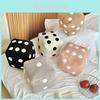 Scandinavian Dice Pattern Plush Cushion With Pp Cotton Filling For Home Office