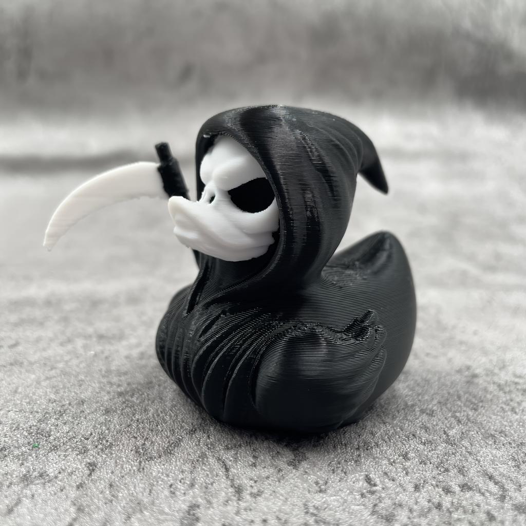 Grim Reaper Gothic Duck - Halloween Figurines, Unique Gothic Gifts, Novelty Decorations, Evil Duck Figurine for Desk Decor