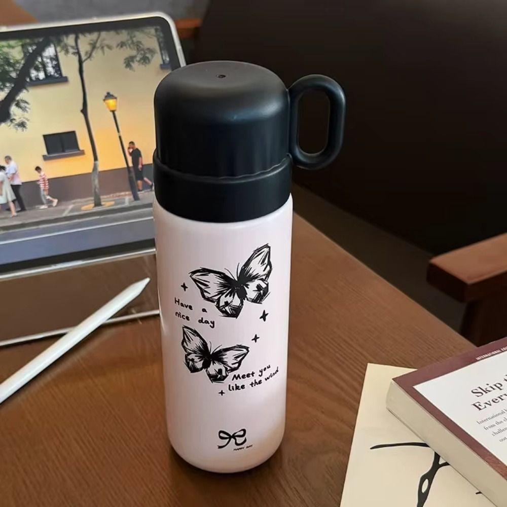 Large Capacity Insulated Water Bottle Heat-Resistant Office Coffee Cup  Travel Tumbler