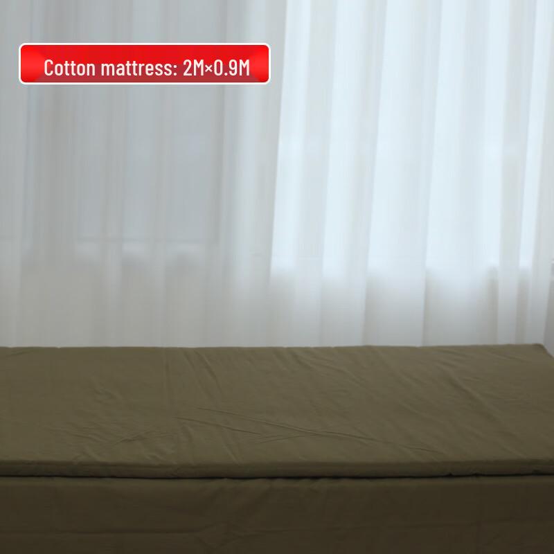 

3575 Military Green Cotton Mattress Topper 3 jin Polyester Fiber Fill