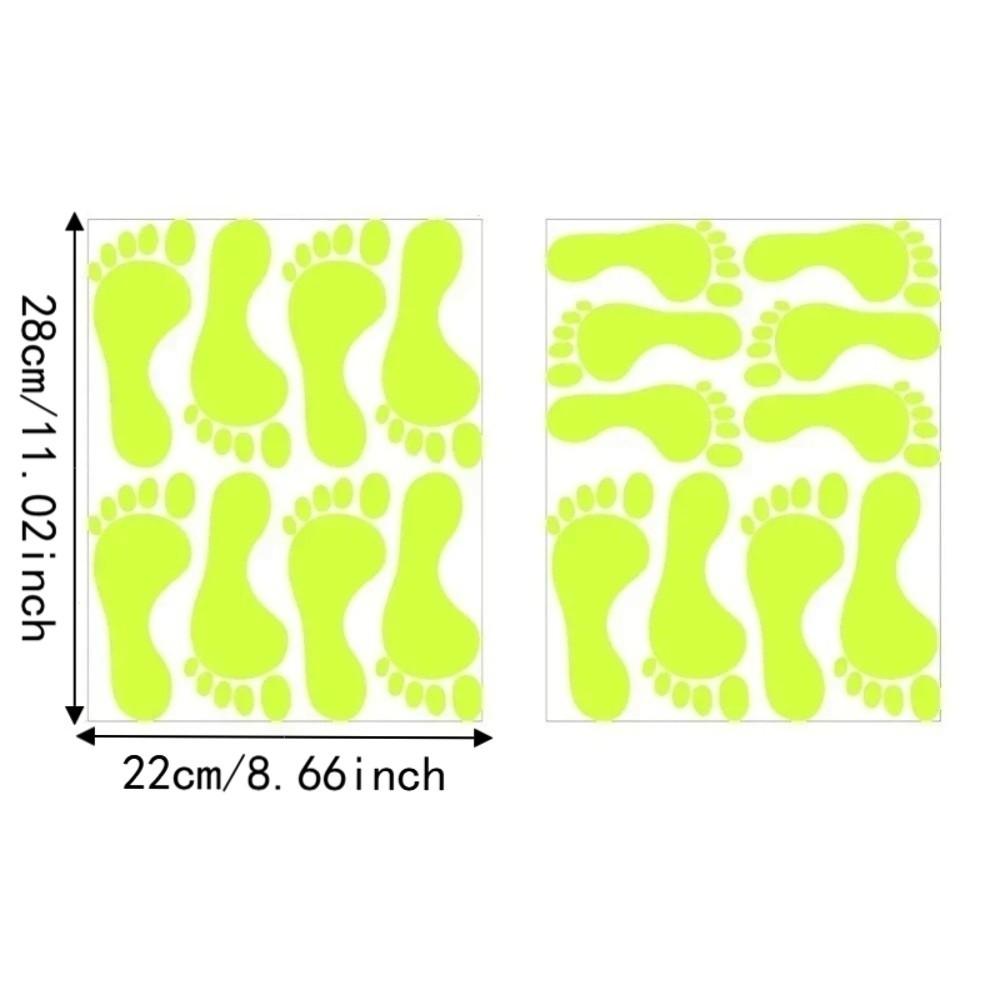 Self-Adhesive 2D Flat Footprint Sticker Waterproof Floor Wall Stickers Bedroom