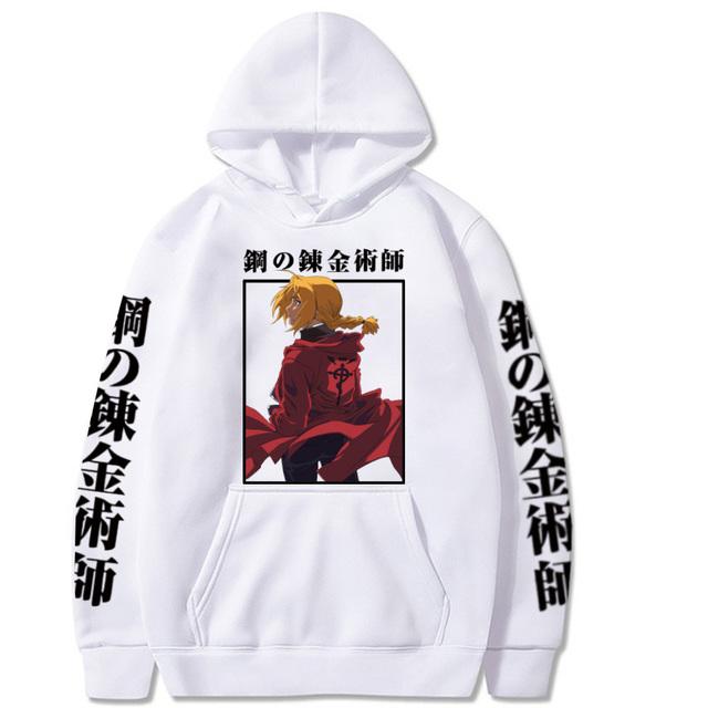 Fullmetal Alchemist Hot Anime Sweatshirt Casual Loose Zip Hoodie Women/Men Manga Pullovers Hip Hop Unisex Zipper Jackets