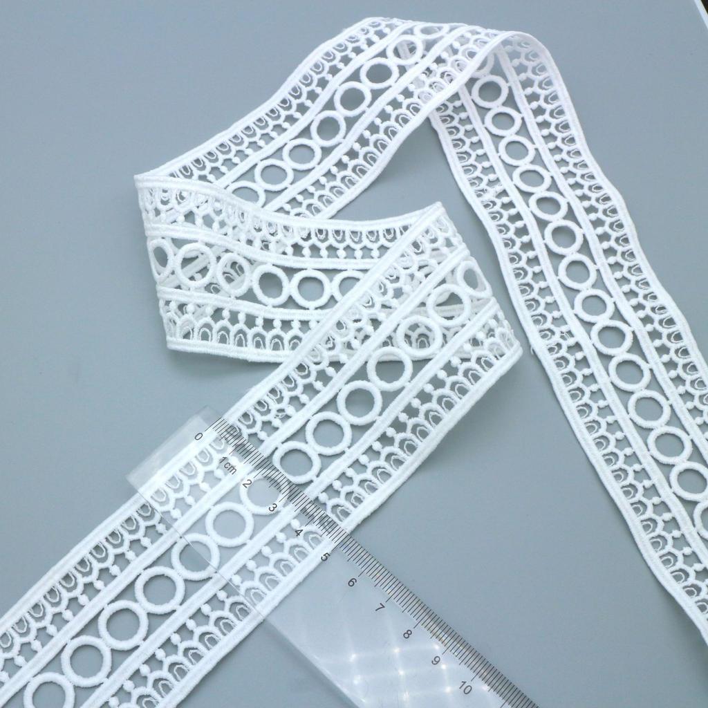 Delicate Thin Line Black And White Milk Silk Water-Soluble Lace Fashion Women'S Top Skirt Lace Accessories