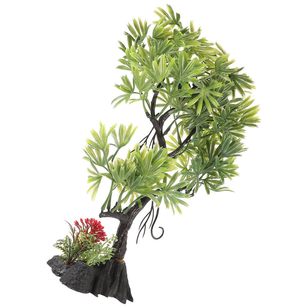Fish Tank Simulation Tree Aquarium Decoration Realistic Plastic Aquarium Tree Decor Aquatic Landscape Ornament for Home Office