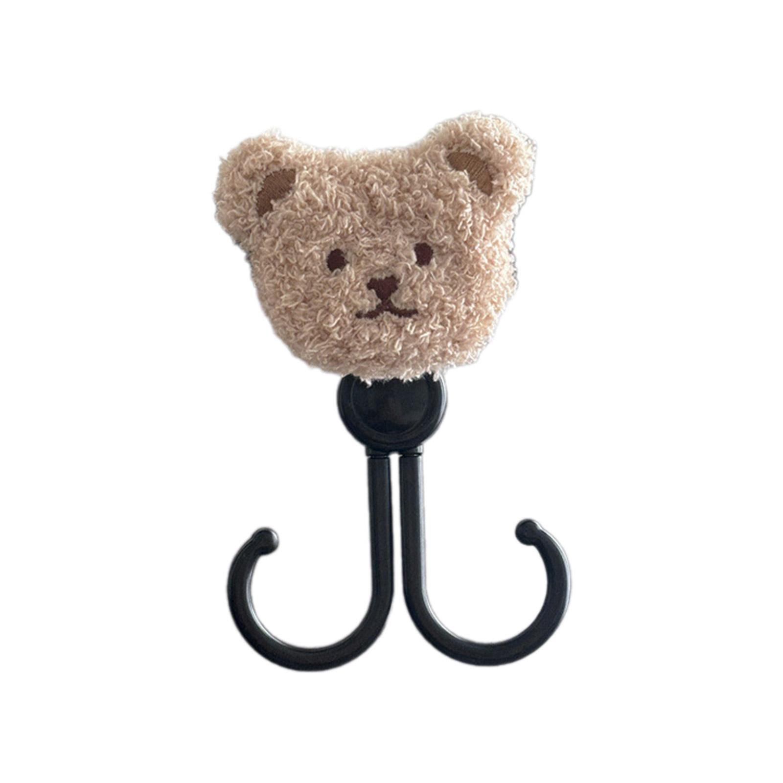 

Крючок для коляски, милый медведь, крючок для подвешивания сумки, слюнявчик, вешалка для детской коляски, необходимый для матери и ребенка разноцветный