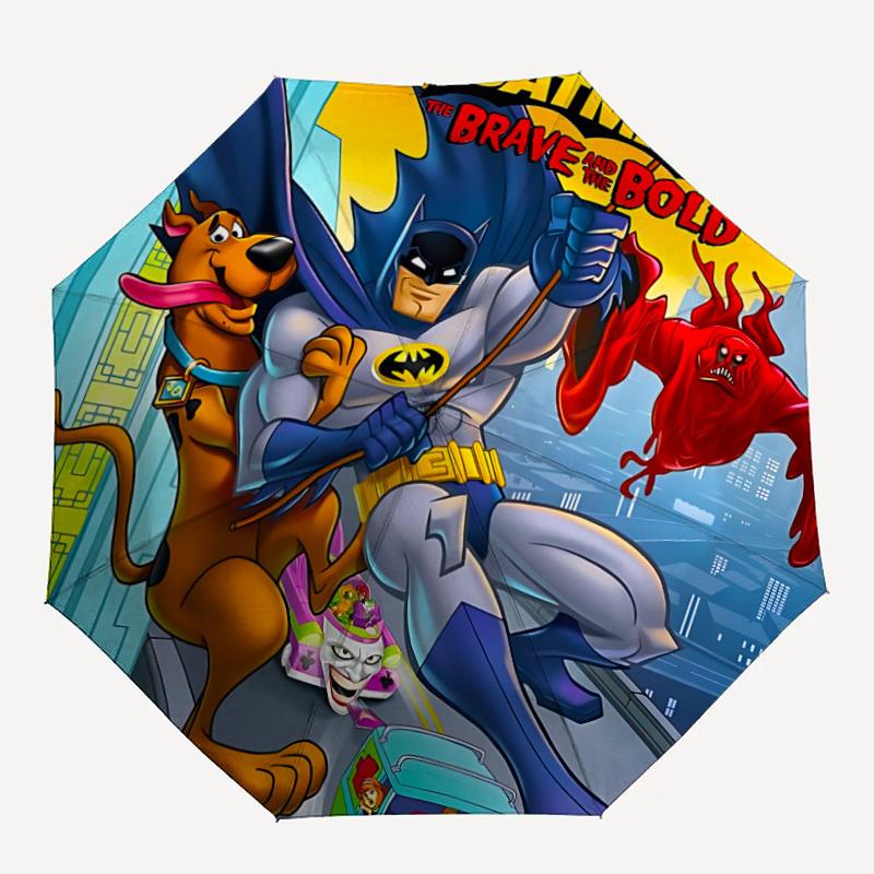 1pc Batman Scooby-Doo 8-Ribs Sturdy Frame, Automatic Open/Close, Durable & Colorful Ideal for Beach, Travel, And All Seasons10107