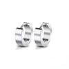 1pair Men's Fashion Hip Hop Stainless Steel Stud Earrings