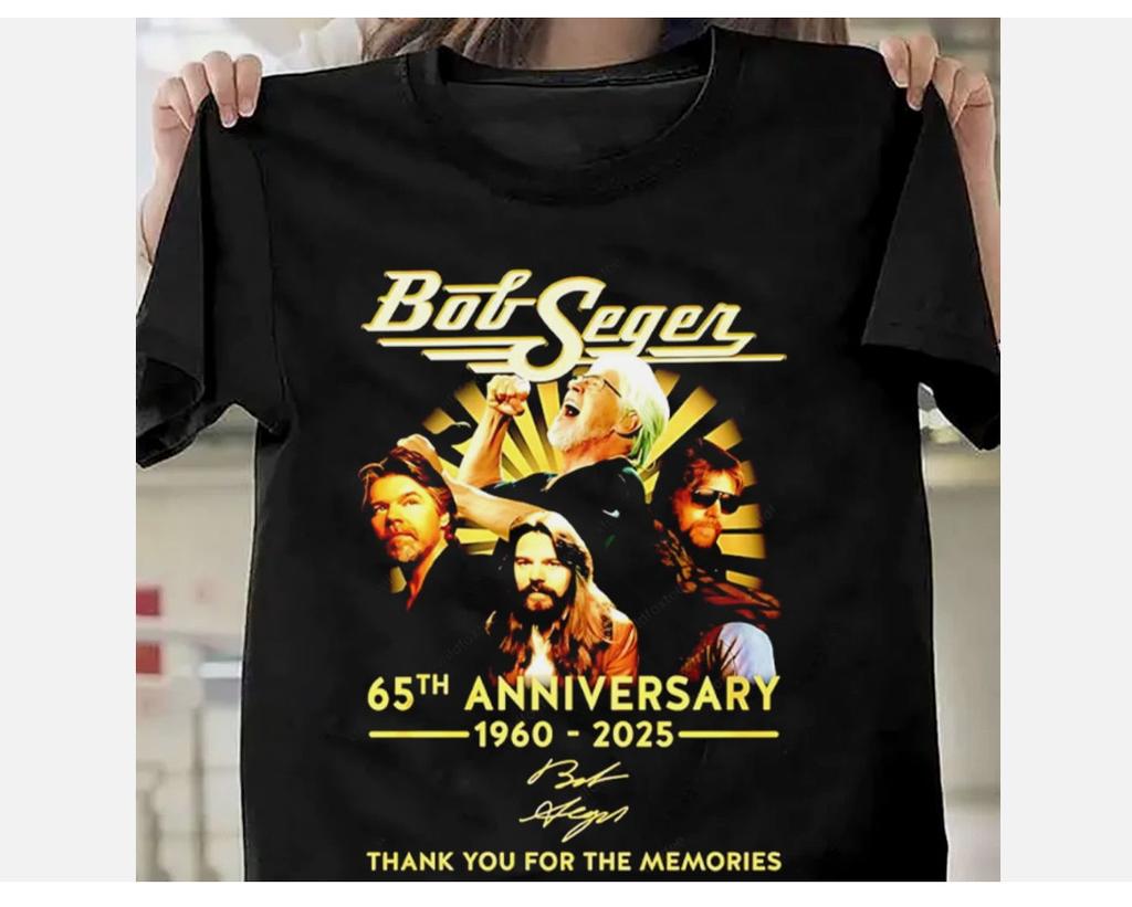 Bob Seger 65th anniversary 1960-2025 thank you for the memories Shirt