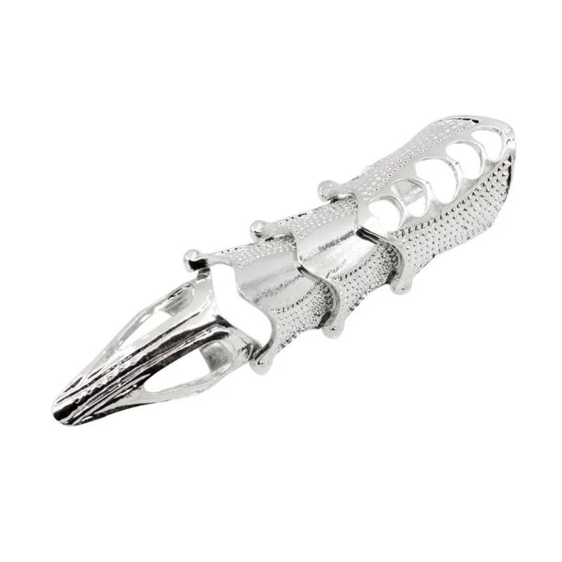 Punk Movable Scorpion Ring Fingertip Toy Stress Relief Retro Goth Scroll Armor Knuckle Metal Full Finger Rings Creative Jewelry