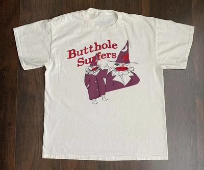 Butthole Surfers Band Regalo Per Fan Maglietta Bianca Cotone Top magliette Uomo Donna Taglia Completa S-4XL