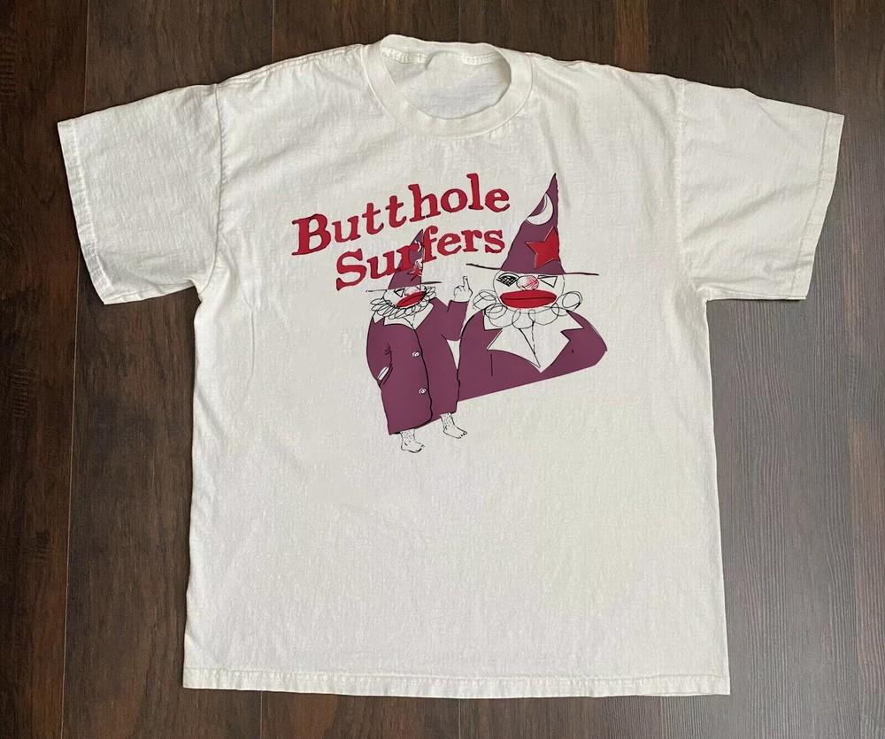 Butthole Surfers Band Gift For Fan White Cotton T Shirt Tops Tees Men's Women's Full Size S-4XL