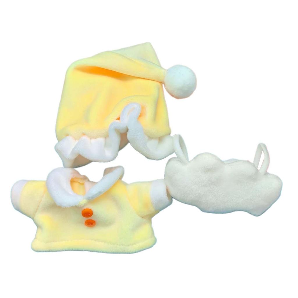 3 Pieces Plush Doll Nightwear Dress up Birthday Gifts Flexibility Decoration for Little Girls Hands