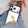 Schattig Dier Vossen zachte Telefoonhoesje voor iPhone 16e 15 14 13 12 17 Pro Max Plus Air 17pro Cover Coque