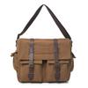 Borsa a tracolla retrò grande capacità borsa a tracolla da ciclismo stile pigro da uomo borsa in tela borsa a tracolla casual da pendolare