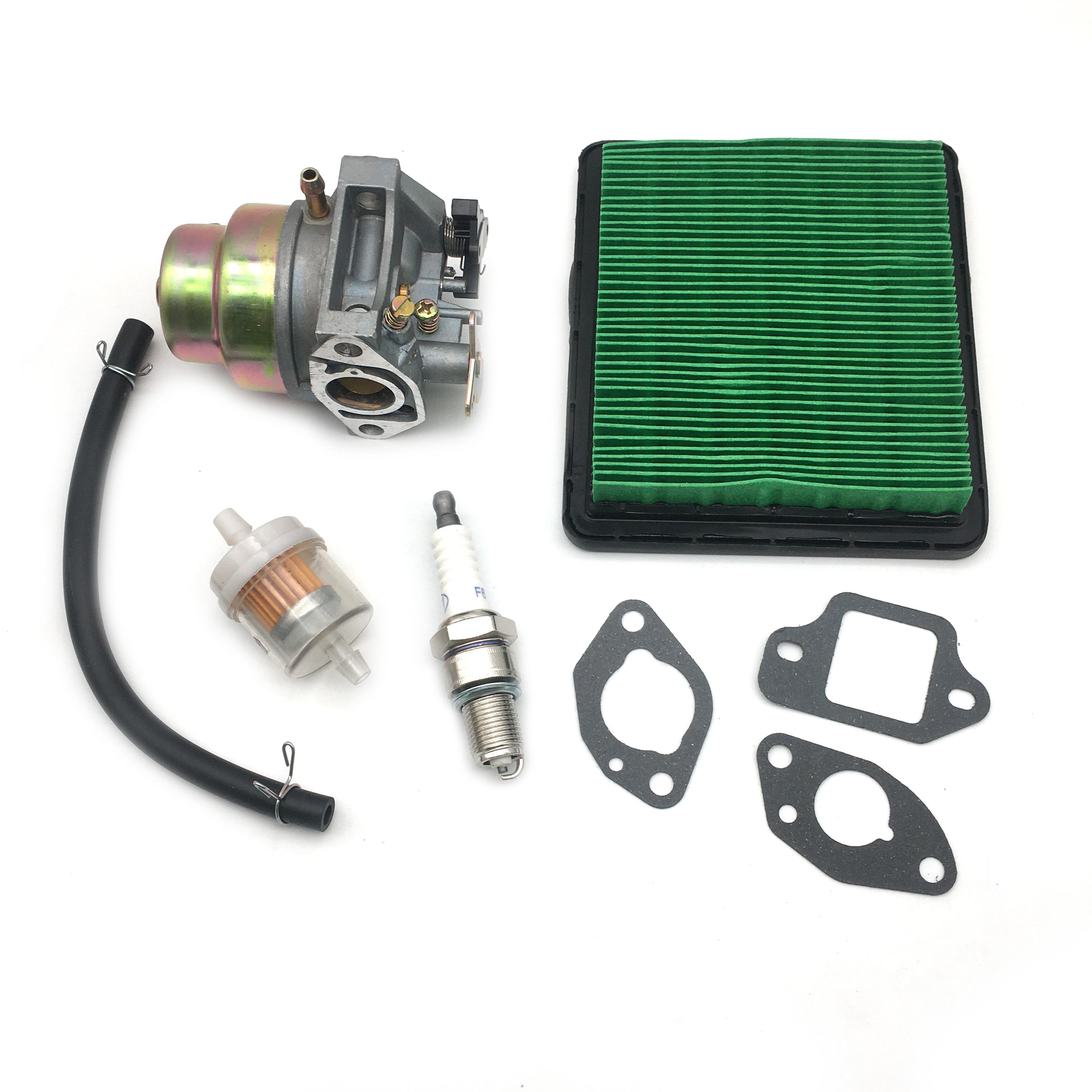 

For Honda Gc135 160 Gcv160 Gcv135 16100-Z0l-023 Carburetor Gasket Kit Lawn Mower Spark Plug Air Filter Black Line Seals Replace чёрный
