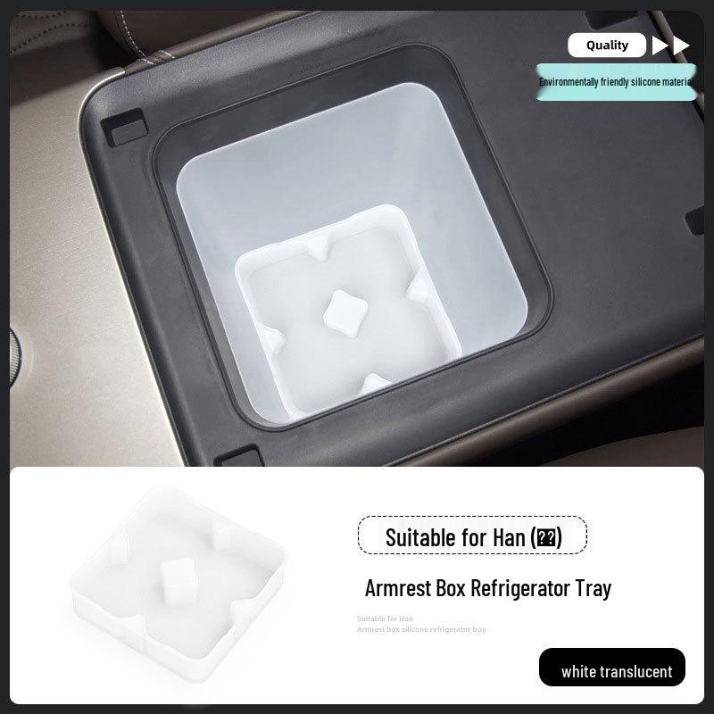 Silicone Mat Tray for BYD Han Cup Holder/Armrest in EVs
