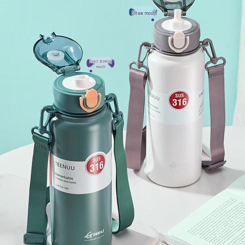 Tianxi Kids  800ml Dual-Drink Insulated Water Bottle