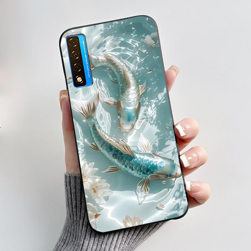 Case For TCL 20S 20L 20L+ 20 Pro 5G Luxury Cute Love Rabbit Funny Black Soft Silicone Phone Case For TCL20 20Pro 5G Back Cover