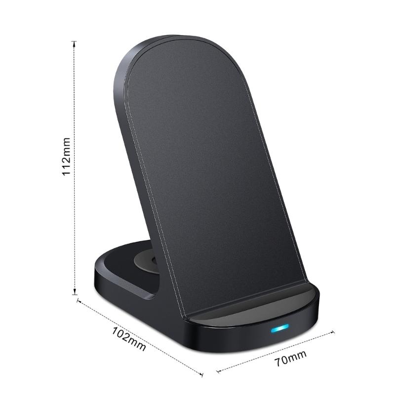 Charging Stand Station for Phone 16 15 14 Wireless Charging Dock Protable 15W Fast Charging Holder for Phone Earphone