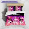 3pcs KPop Demon Hunters4 Cover Set - Personalized Name, HD Printed Bedding with 1 Cover and 2 Pillowcases - Perfect for Home Decor, Easy Care