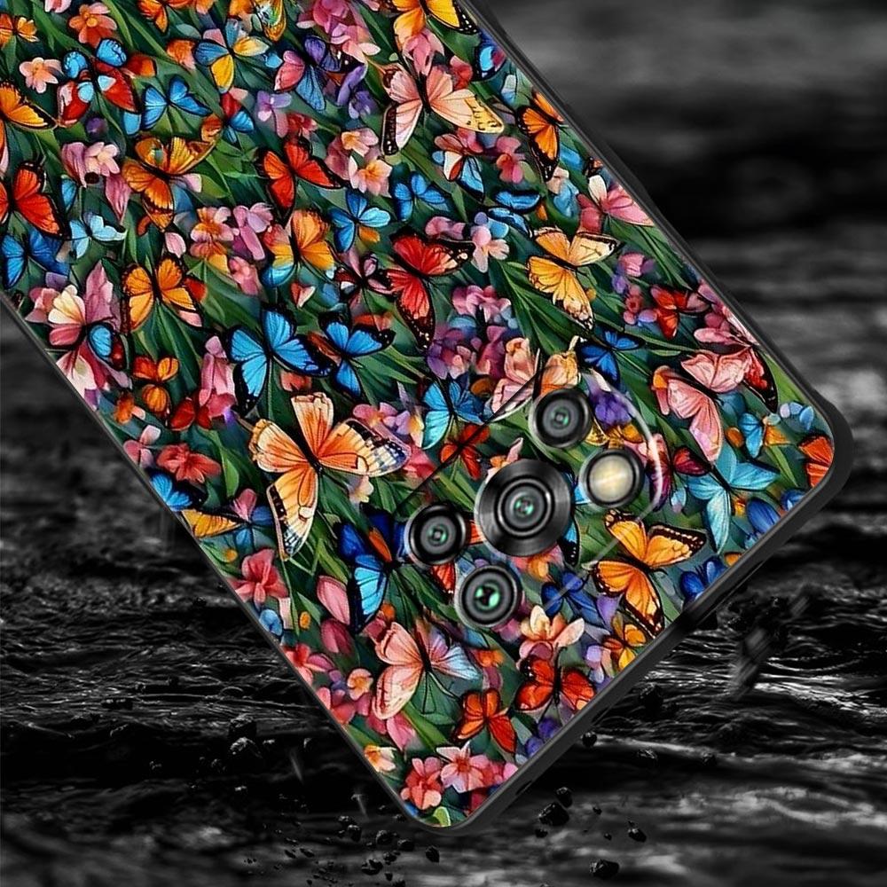 Butterfly Design Phone Case for Xiaomi Poco F7 F6 F5 F4 F3 X6 X5 X4 X3 NFC F7 Ultra M4 C51 C55 GT 5G Soft TPU Cover Fundas Capas