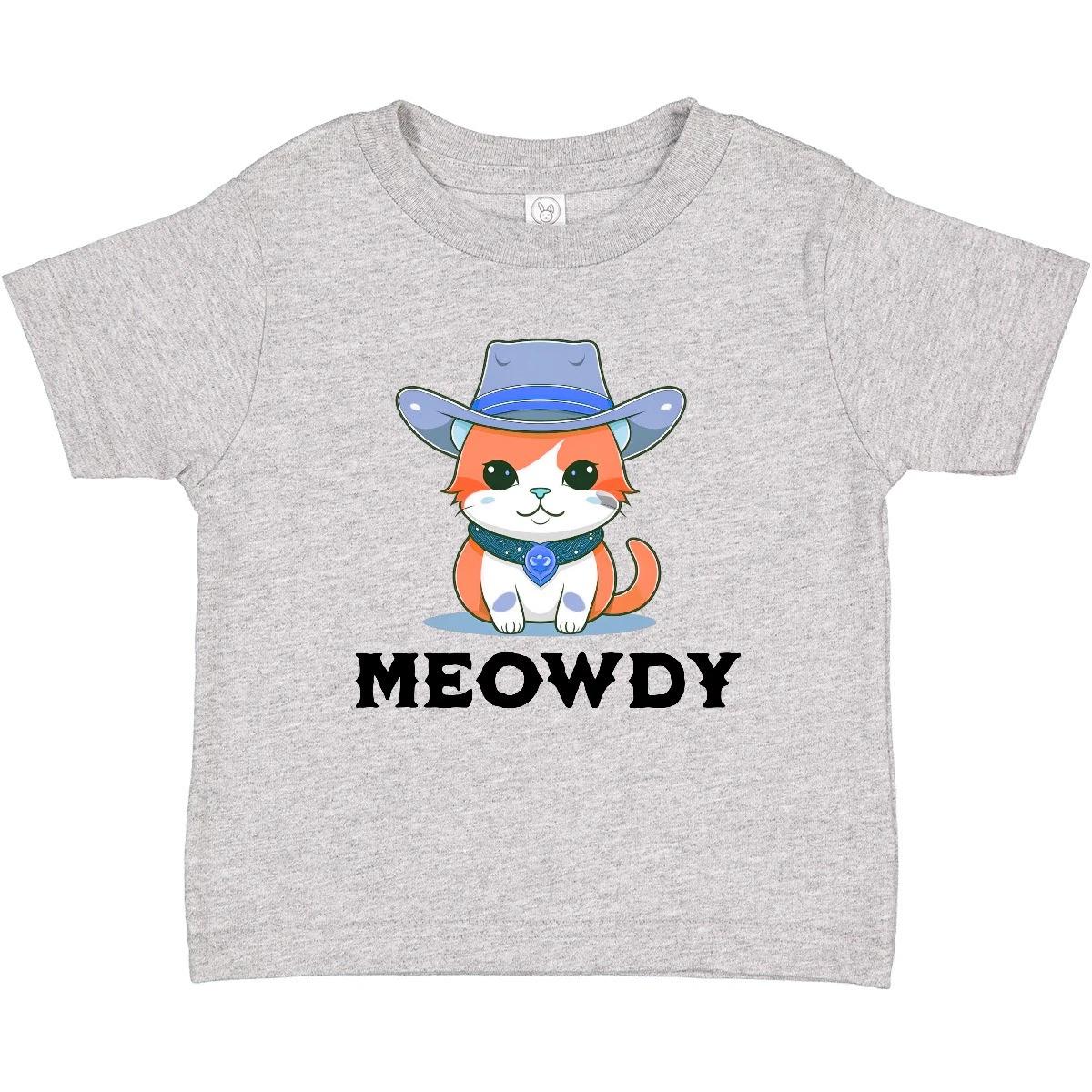 Inktastic Cowboy Cat Meowdy Baby T-Shirt Meow Cowgirl Kitten Infant Tees Shower 150