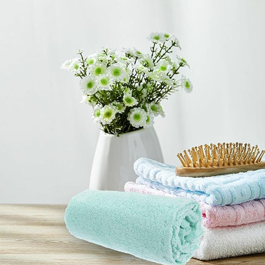 6PCS Coral Fleece Washcloths - 30×30CM Skin-Friendly Soft Towels for Bathroom, Face & Multi-Purpose Cleaning