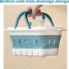 Collapsible Plastic Storage Basket with Handles - Multipurpose Organizer for Bathroom, Kitchen, Dorm & Gym