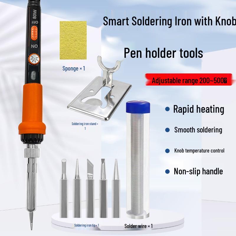 80W Smart Electric Soldering Iron with Digital Display, 220V.