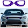2x Front Grille Erts Mesh Trim Accessories for 2015- Dodge Charger Purple
