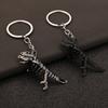 Goth Core Dinosaur Keychain Glow Skull Skeleton with Metal Chain, Y2K Grunge Accessories for Backpack & Keys