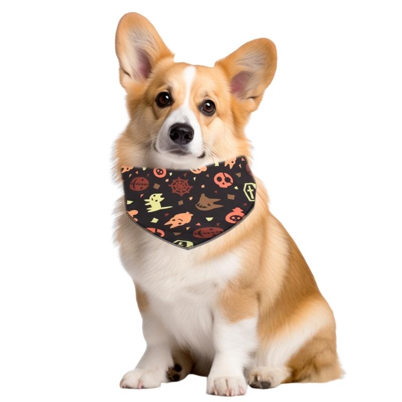 3pack Festives Dog Headscarf Pet Triangles Shape Scarf Holiday Pet Fashion Scarf for Large Breeds