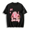 T-shirt Casual da Donna con Stampa a Cuore e Maggiolino Retro Cotone Puro