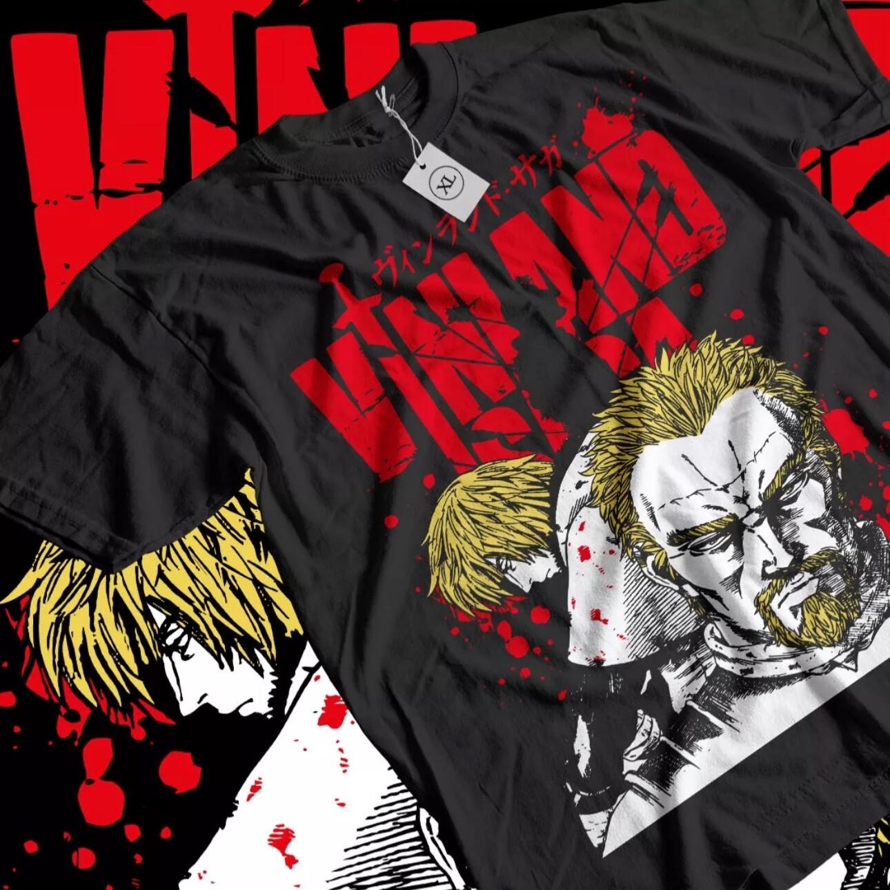 Unisex Thorfinn Son of Thors Anime T-Shirt Mens Womens Tees Top, Manga Viking Saga Shirt , gifT Shirt Mens Womens Tees Top 4XL