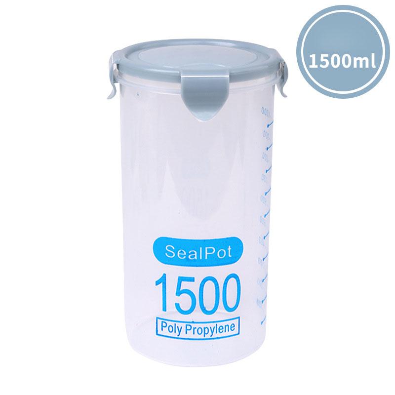Household Transparent Plastic Sealed Food Jar Kitchen Storage Box Storage Tank