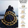 1pc Cosmic Mandala Blanket, Lightweight Flannel Throw Blanket for Sofa, Bed, Travel, Camping, Living Room, Office, Couch034