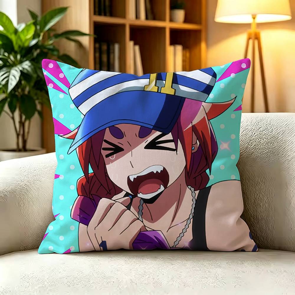 ANIME N-Nanbaka Various Sizes Square Pillow Case For Car Home Bedchamber Decor