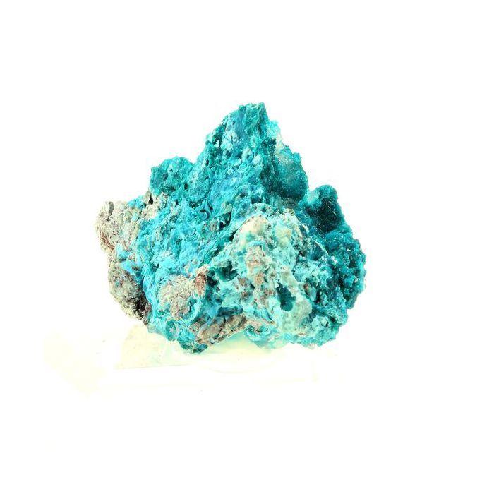 Pierres et Minéraux. Dioptase + Shattuckite. 454.0 ct. Milpillas Mine, Sonora, Mexique.